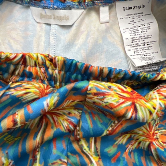 Palm Angels palm tree track shorts w/matching tee - Picture 2 of 4
